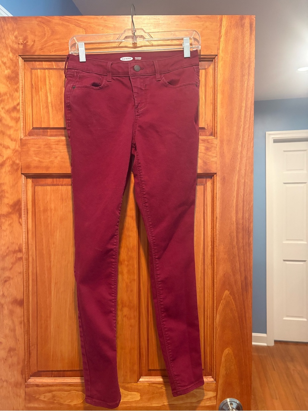 Old Navy Wine-Red Skinny Jeans